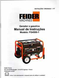 Gerador FEIDER 2 saídas 220V + 1 saída 12V