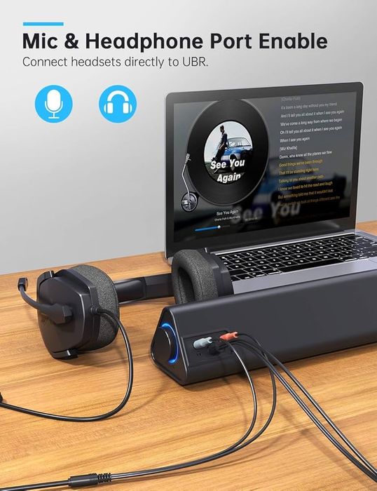 Głośniki komputerowe, SAKOBS 12 W PC Soundbar, stereo zasilanie USB