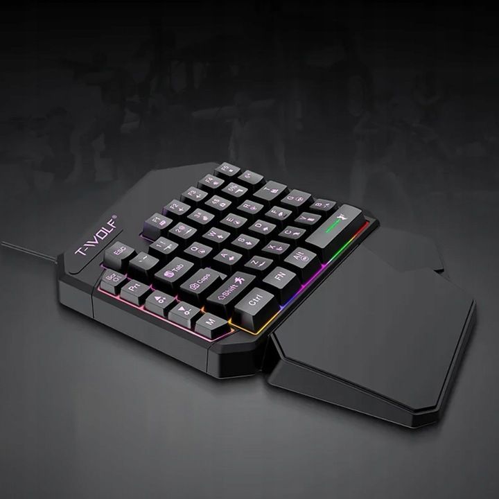 Klawiatura Dla Graczy Na Rękę Gamingowa Led Keypad