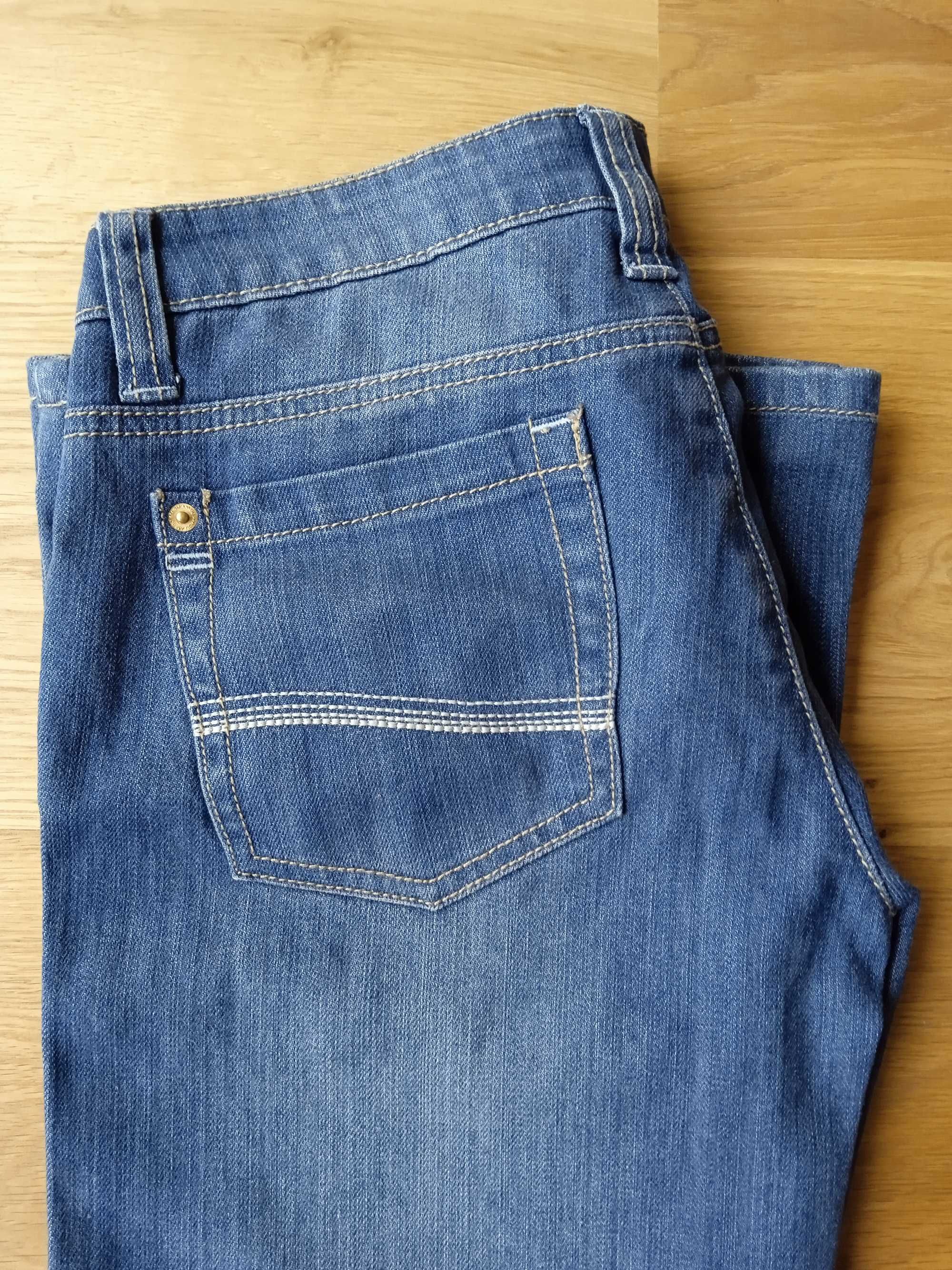 Spodnie BOOTCUT jeans rozszerzane nogawki niski stan, dzwony