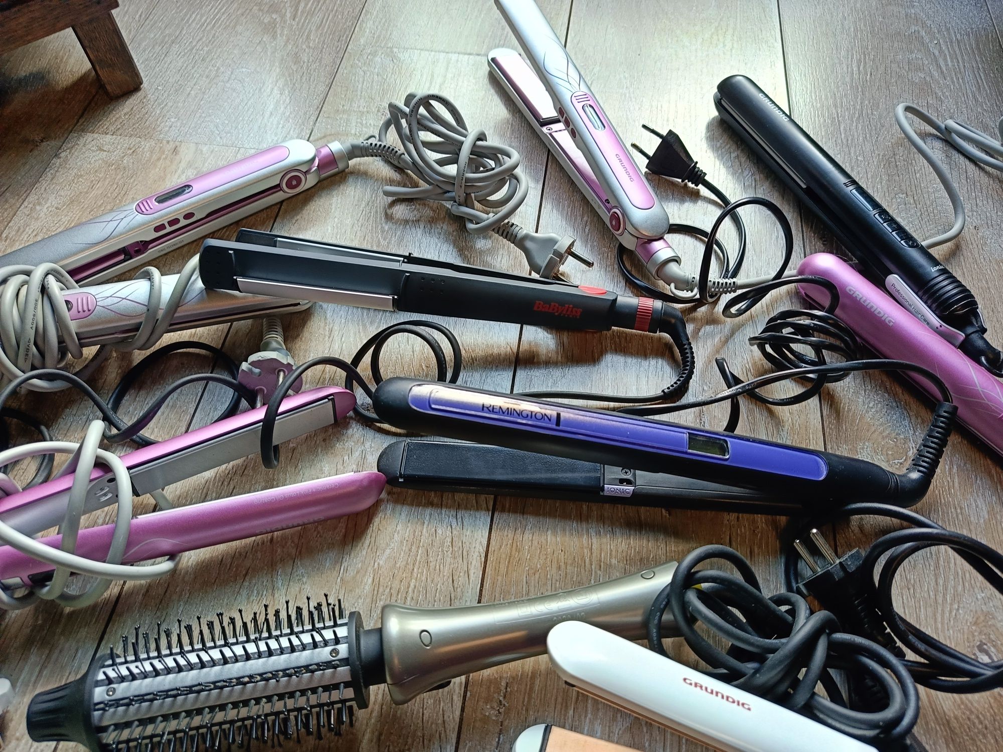 Babyliss, Grundig, Remington prostownica,prostownice 10 szt. uszkodzon