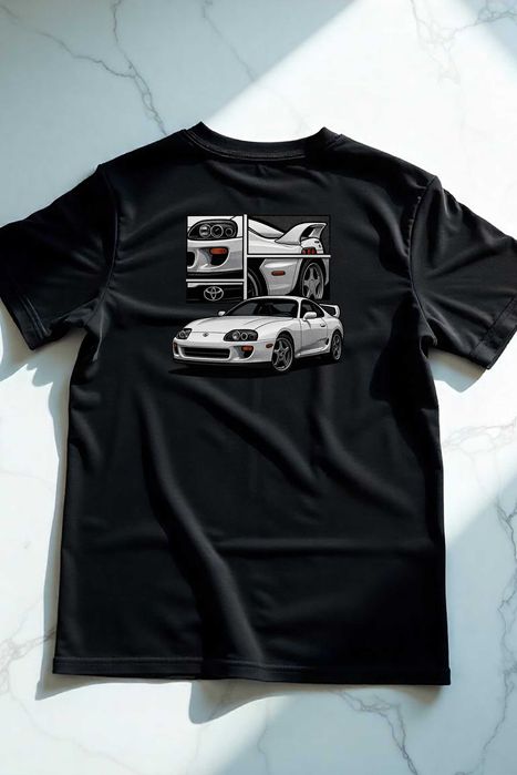 Koszulka M Toyota Supra MK4 | Prezent dla Chłopaka, Fana Motoryzacji