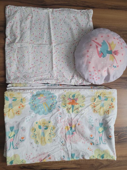 LATTJO Pościel marki Ikea dla dzieci wróżki 150x200 cm kołdra poduszka