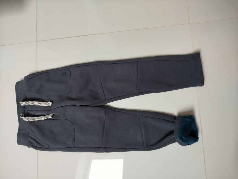 Spodnie dresowe chłopięce ciepłe ocieplane