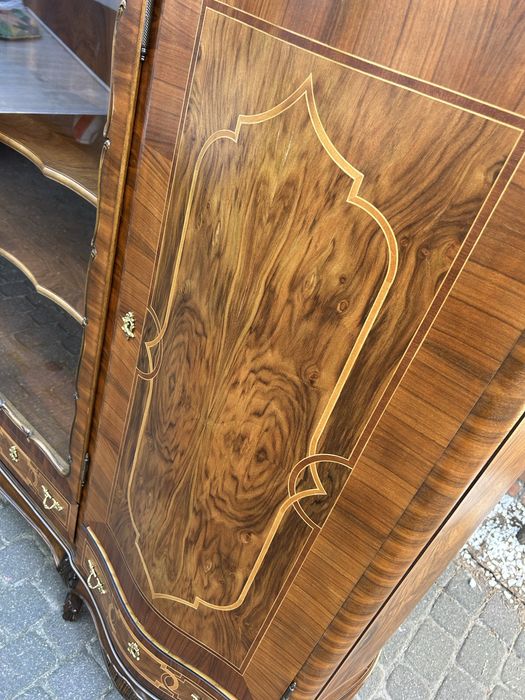 Stylowa Witryna Ludwikowska Komoda Ludwik Kredens Biblioteka Regał