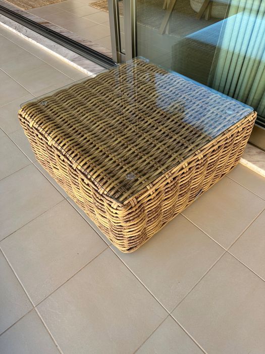 Conjunto de sofás exterior em ratan Maisons du Monde