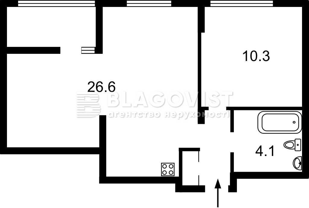 Продаж 1 кімн Салютна 2/9 ,ЖК Файна Таун ,Нивки