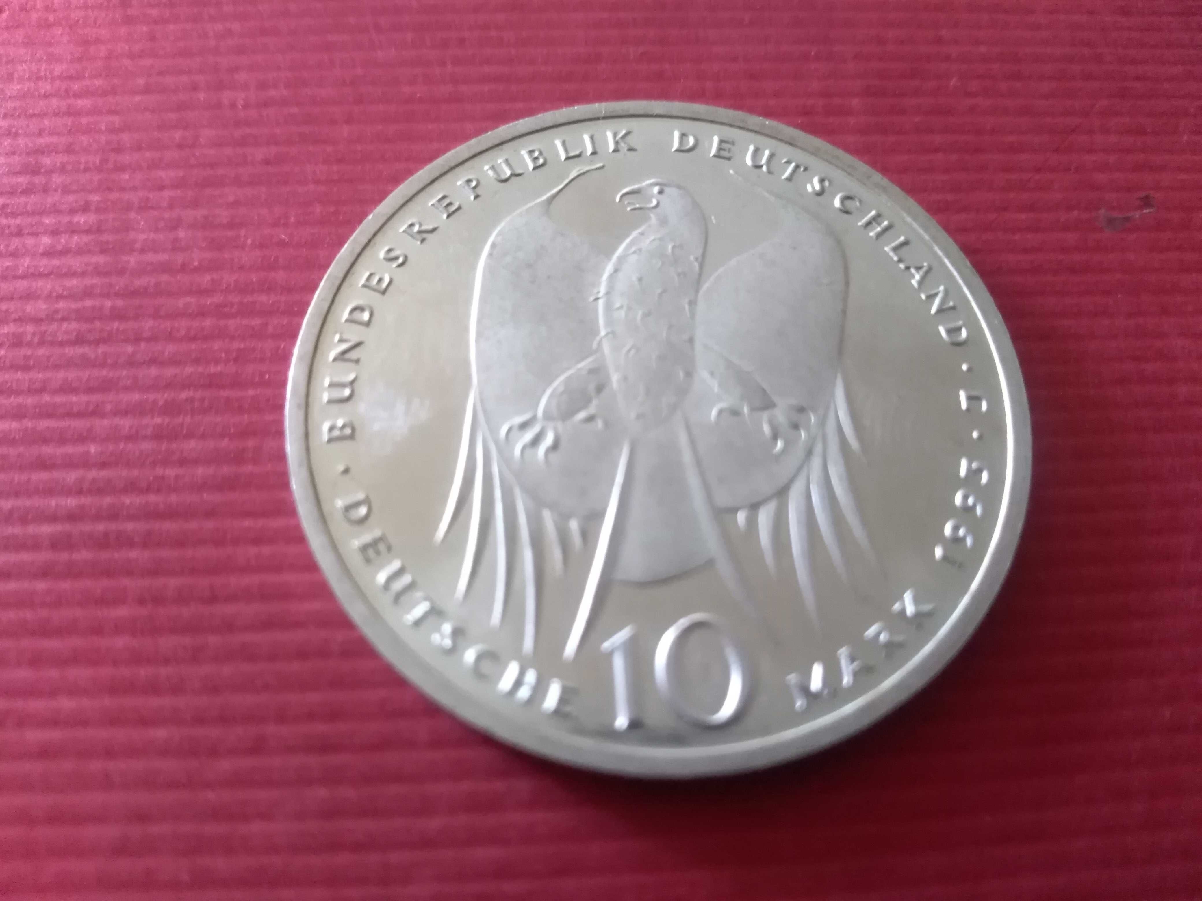 Srebrna moneta - 10 marek Robert Koch