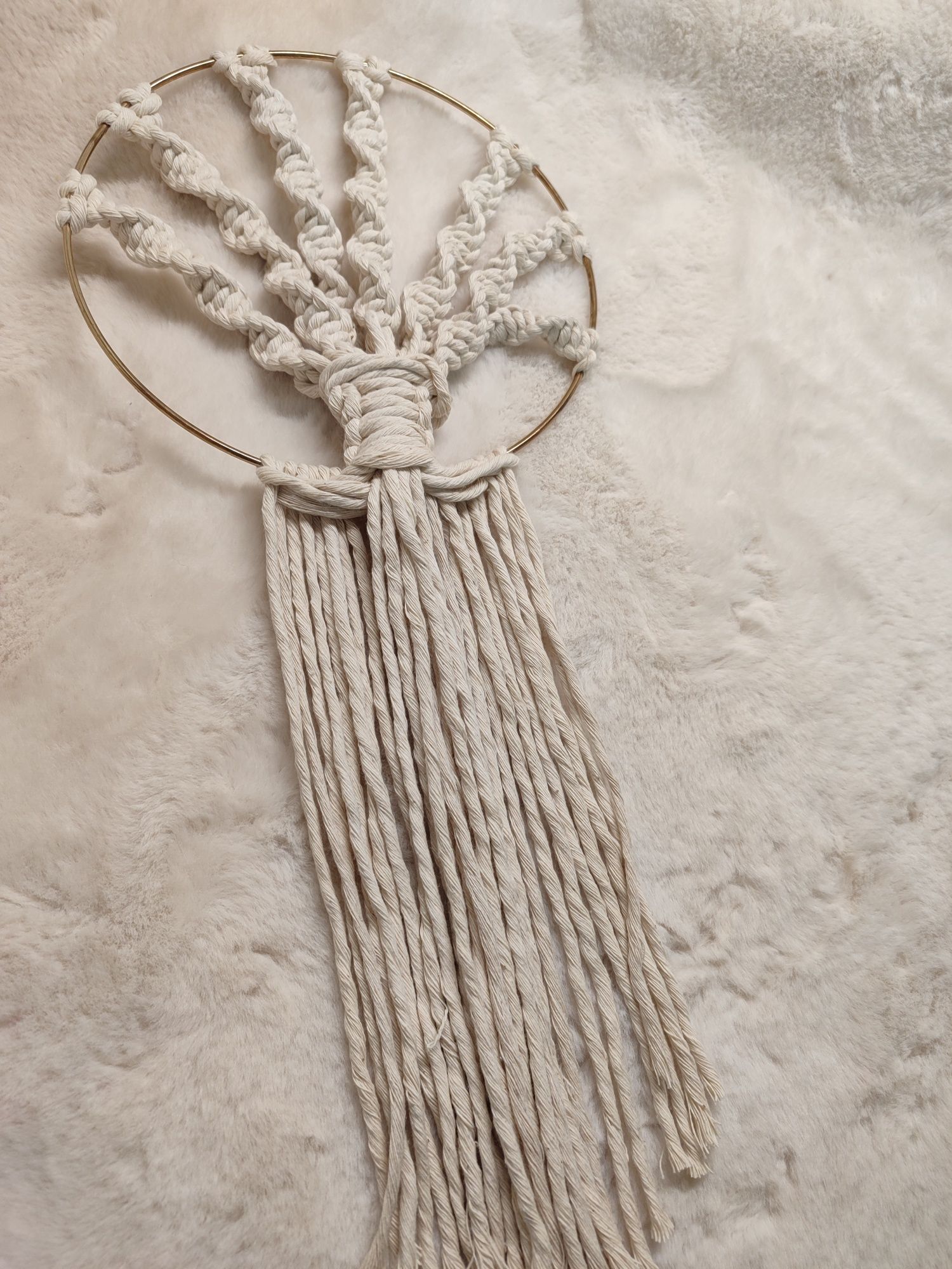 Painel decorativo macramé