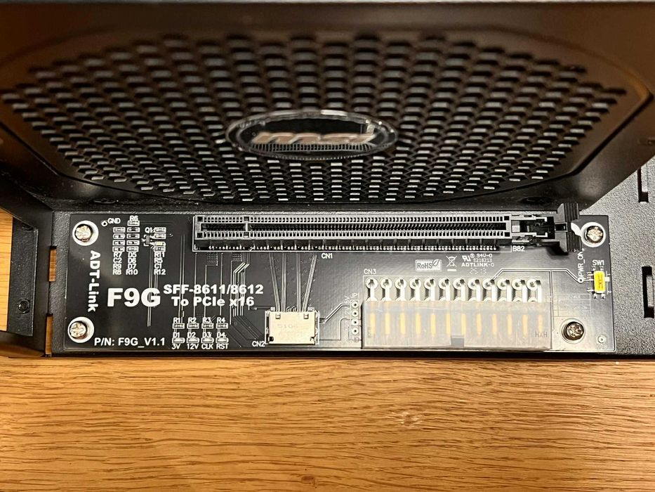 Adapter OCULINK eGPU do zewnętrznej karty graficznej F9G (PCIe x16)