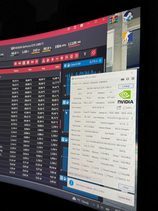 Протестована Ігрова Відеокарта NVIDIA GeForce GTX 1080 Ti 11Gb