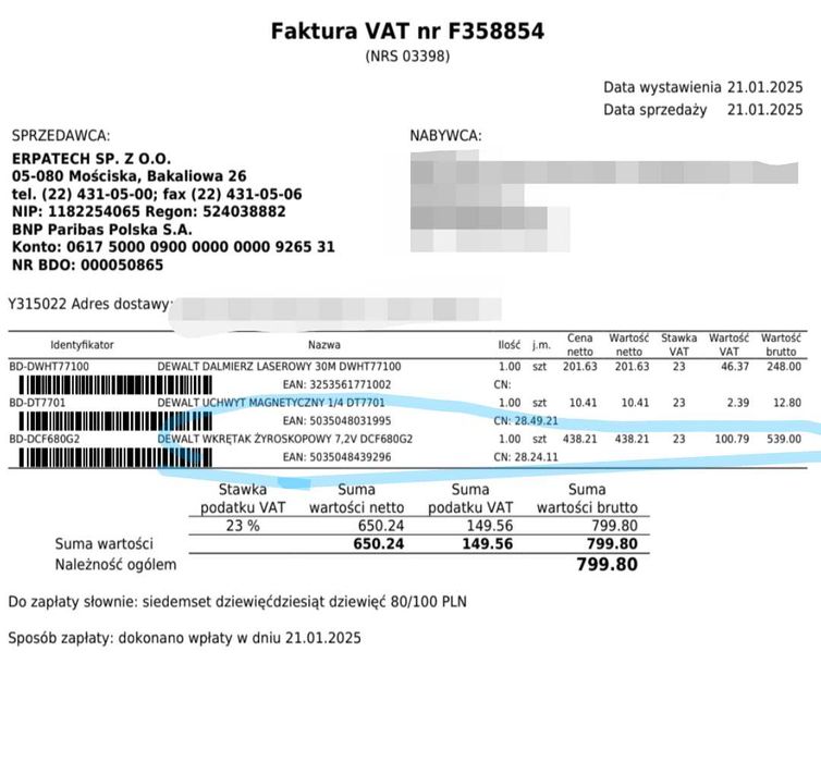 DeWalt Wkrętak żyroskopowy 7,2V