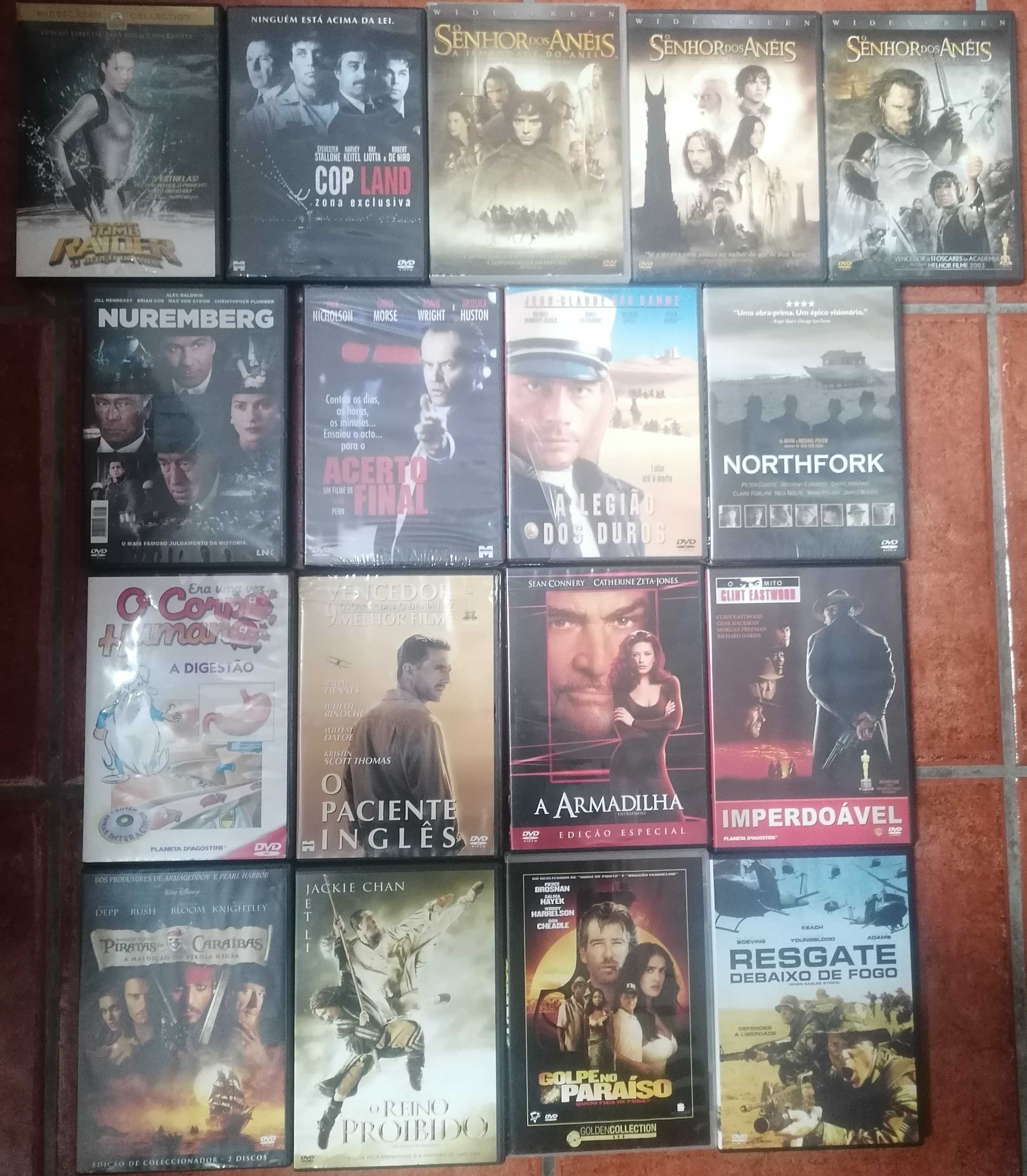 Lote de 180 DVD's originais - Filmes e Concertos