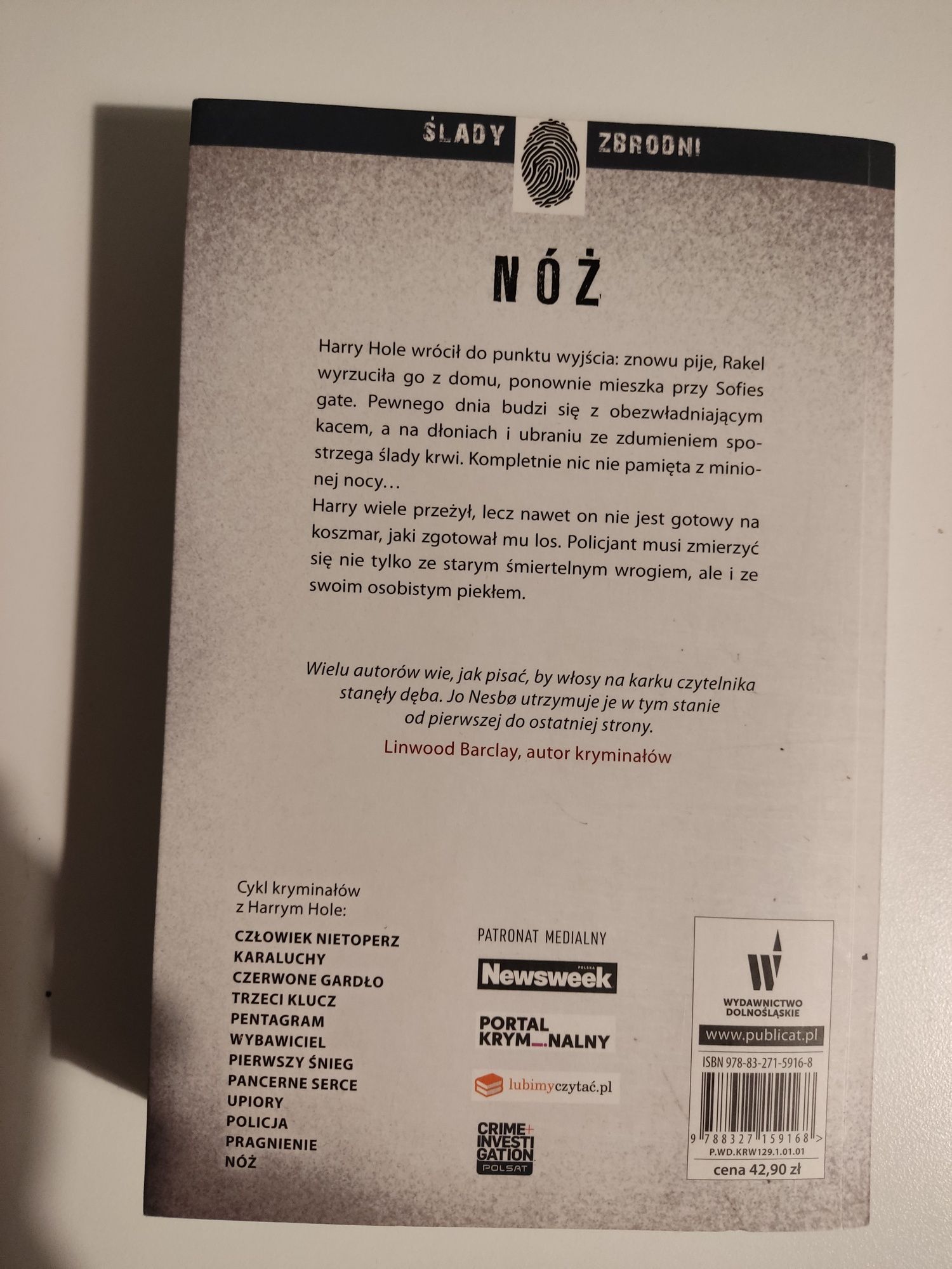 Nóż. Harry Hole. Tom 12 - Jo Nesbo
https://lubimyczytac.pl › noz
Nóż