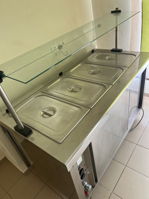 Elemento banho maria com estufa - 4 cubas