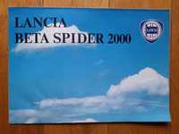 LANCIA Beta Spider 2000 prospekt - plakat niemiecki rok 1980