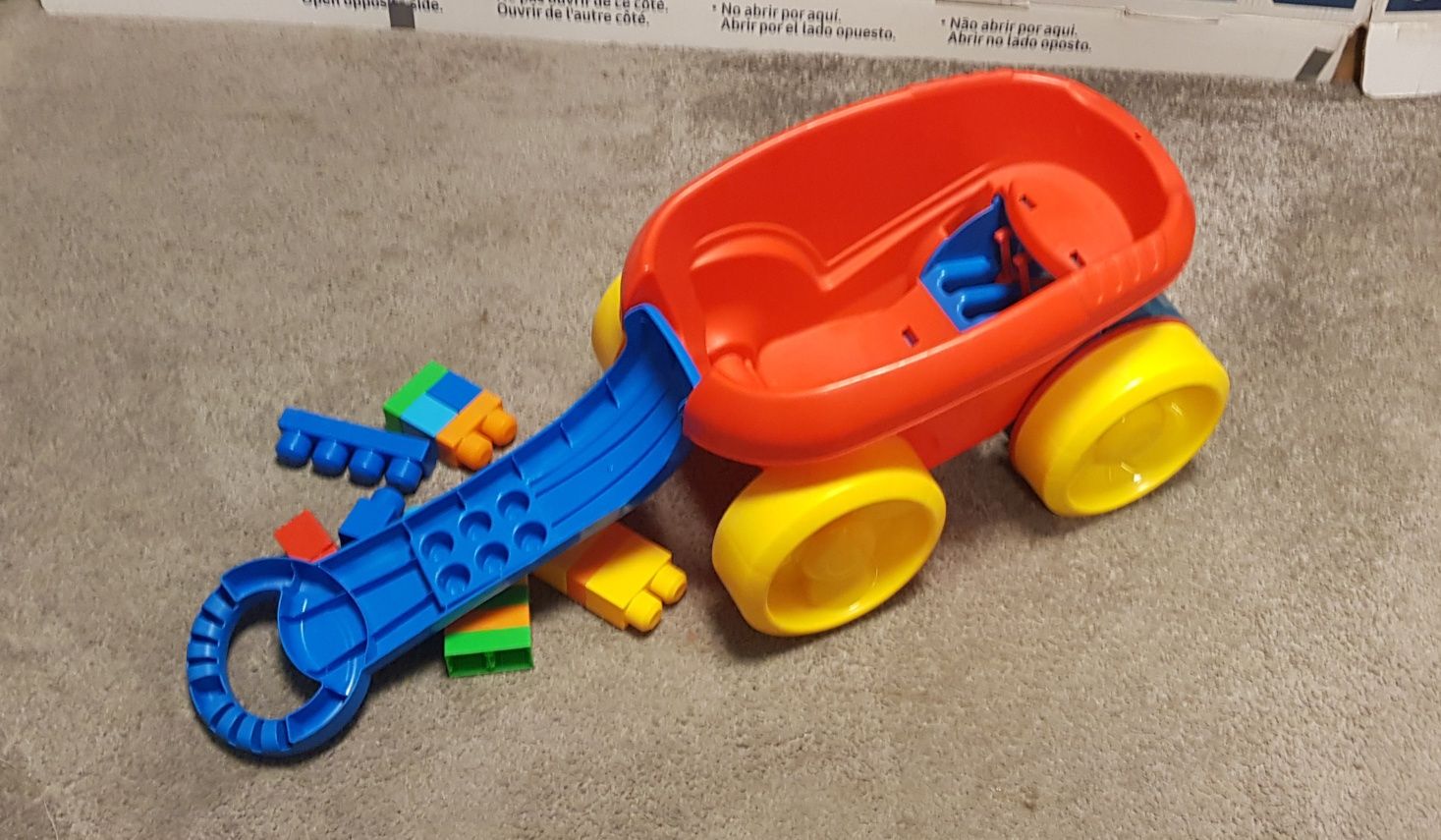 Mega Bloks wózek zbierajacy klocki
