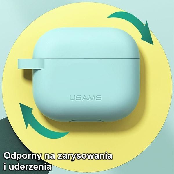 Etui Ochronne Usams do Apple AirPods 3 - Zielony Silicon