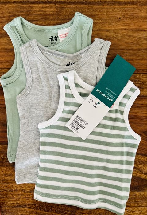 3x nowa koszulka 56 HM H&M Conscious bluzeczka bluzka podkoszulka