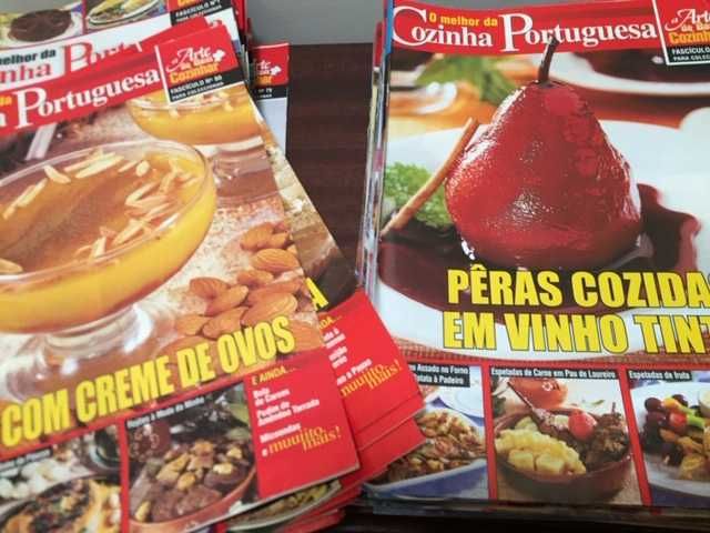 Conjunto de 178 revistas de culinária "O melhor da cozinha portuguesa"