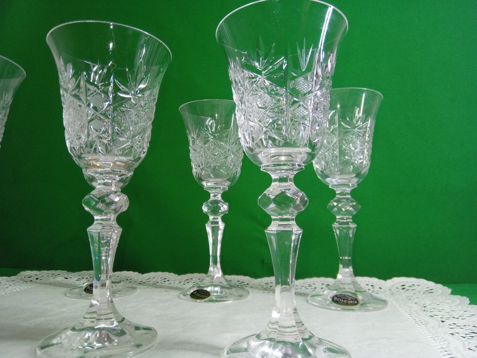 Набор хрустальных бокалов Bohemia, Чехословакия (6 шт.)