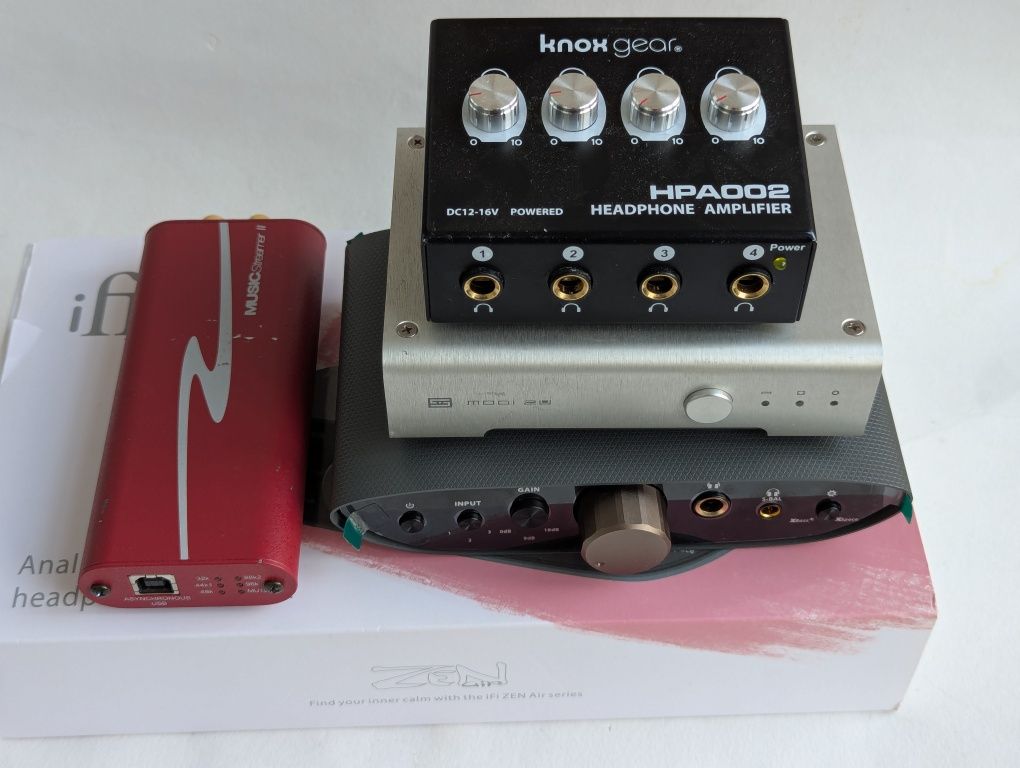 Ifi zen can, HRT Music Streamer II, schiit modi uber2  ak