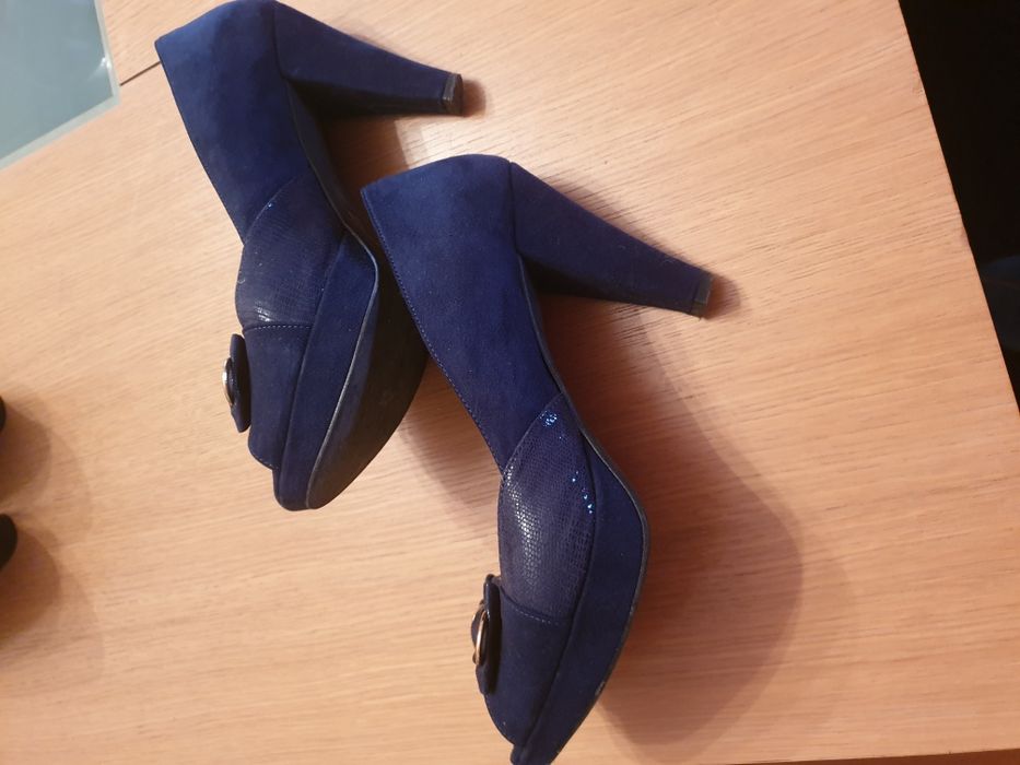 Sapatos camurça azuis tm 38