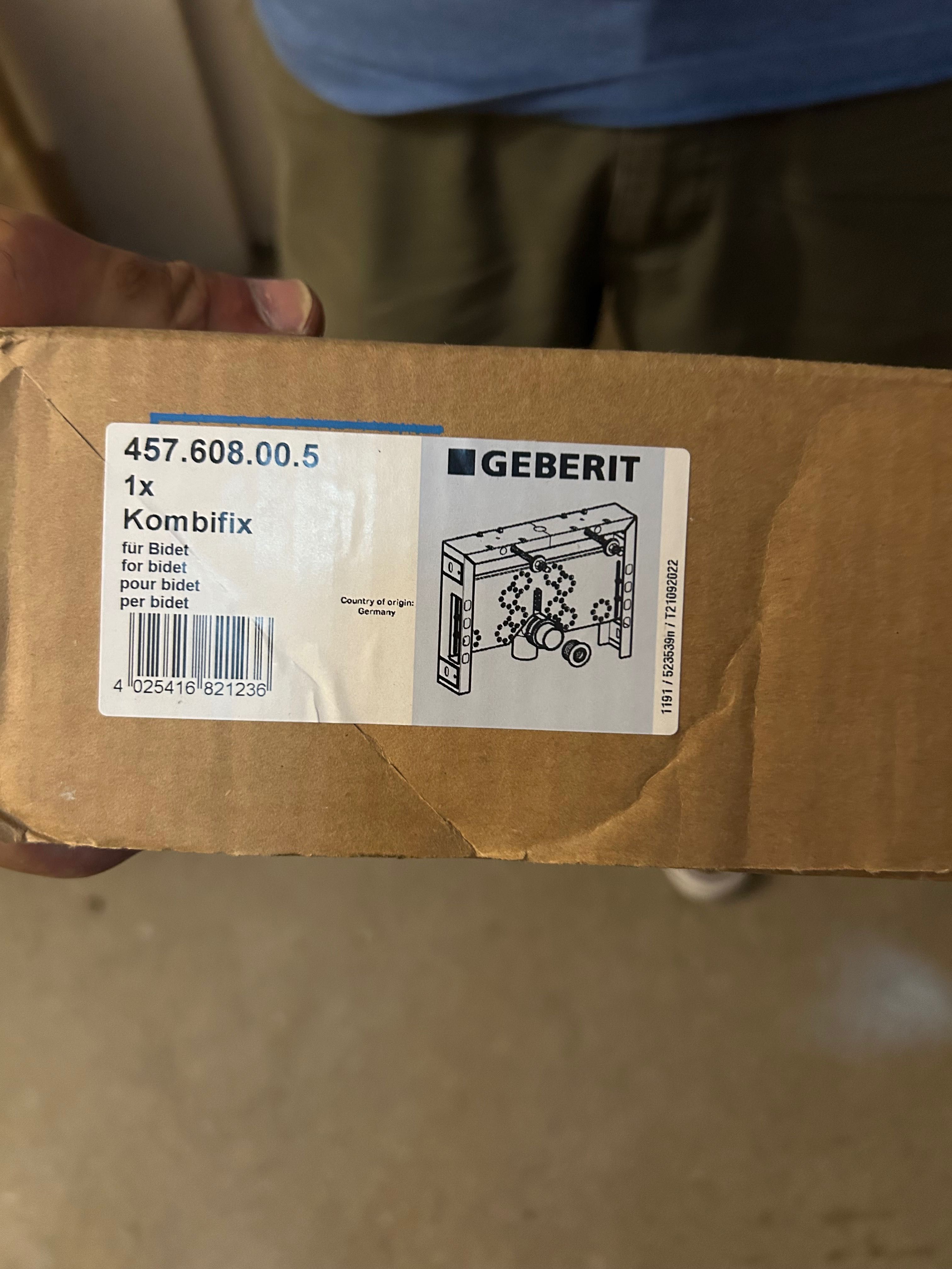 Estrutura kombifix de bidé simples, Geberit