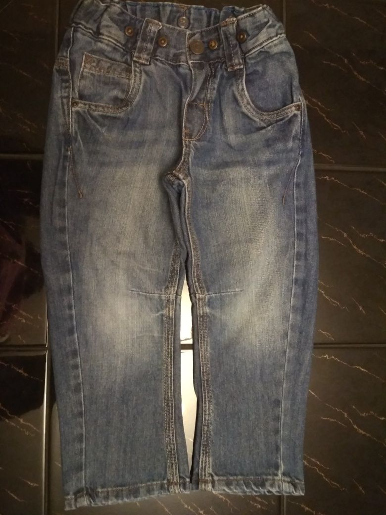 Spodnie dresowe, jeansowe  r. 92/98 ( wymiary)