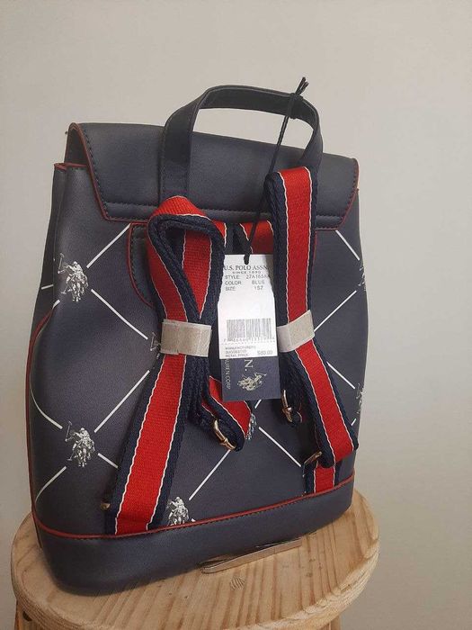 US Polo Assn. Фірмовий елегантний новий рюкзак з біркою (синій)