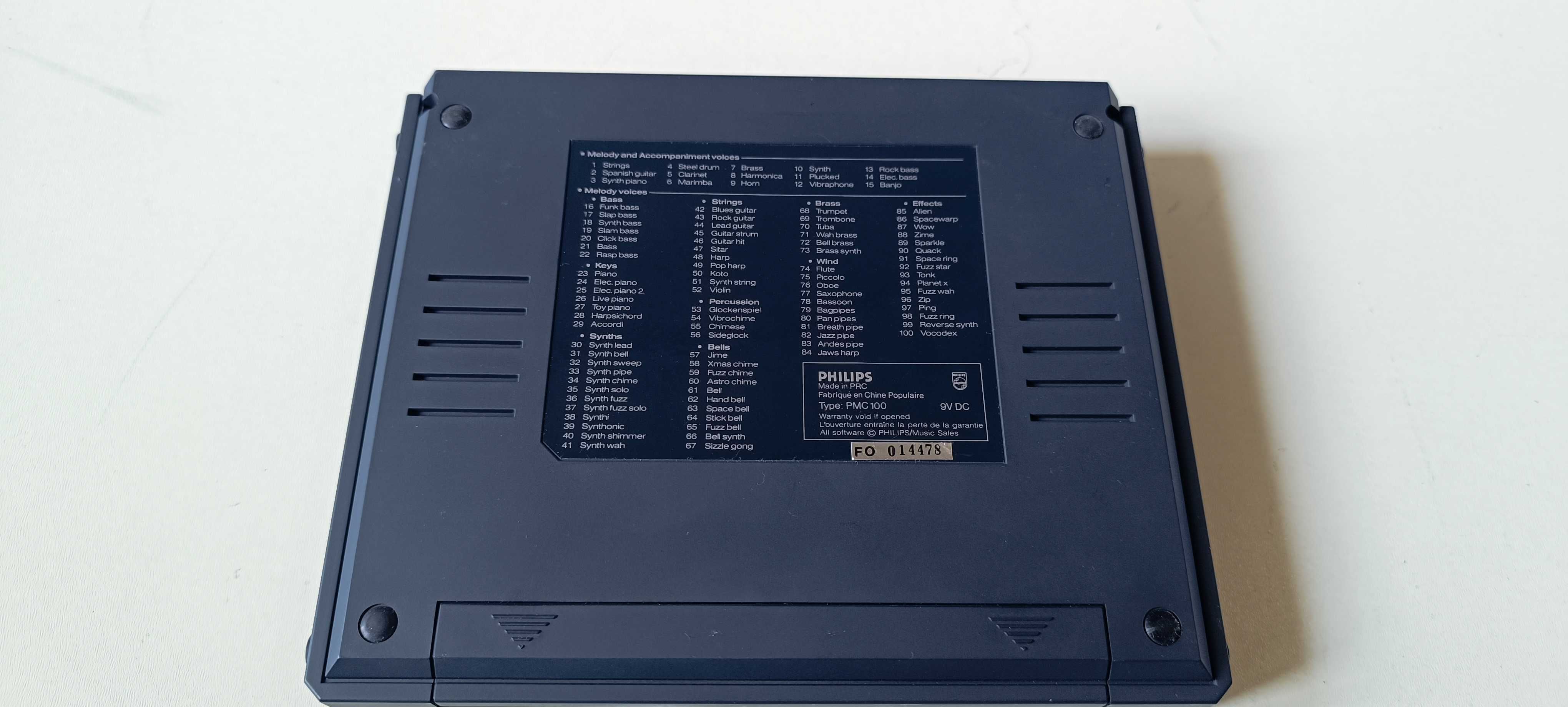PHILIPS PCM100 Composer, Personal Media Composer, syntezator z 1986r.