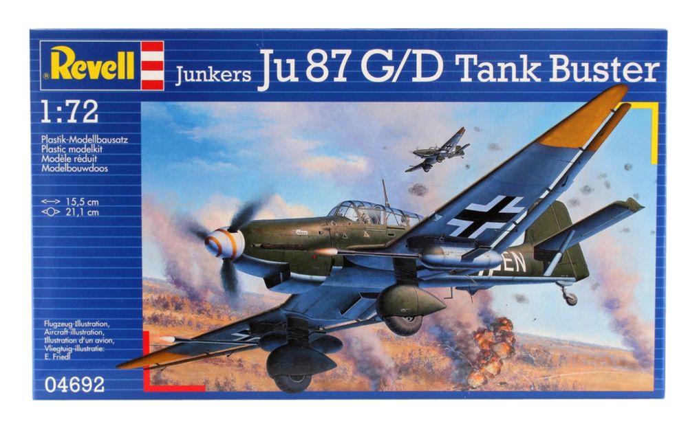 Model do sklejania samolot REVELL 04692 Junkers Ju 87 G/D Tank Buster