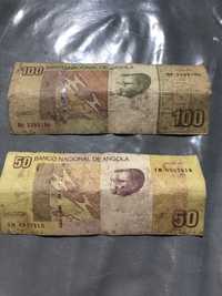 Notas Angola 50 e 100 kwanzas