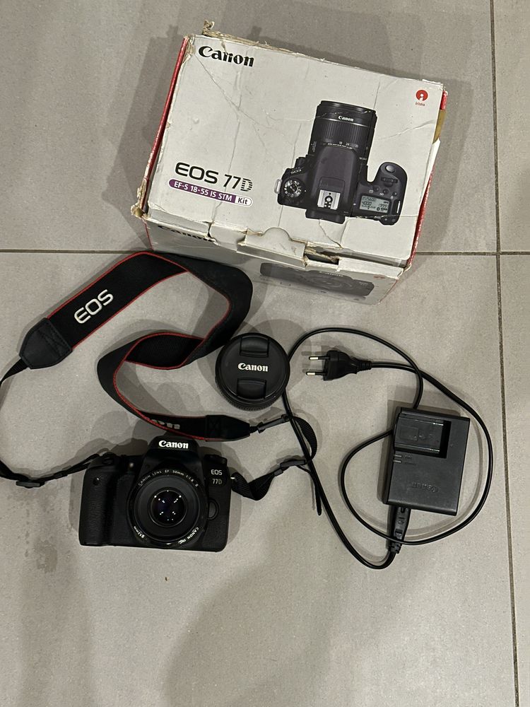 Canon 77d + 2 obiektywy
