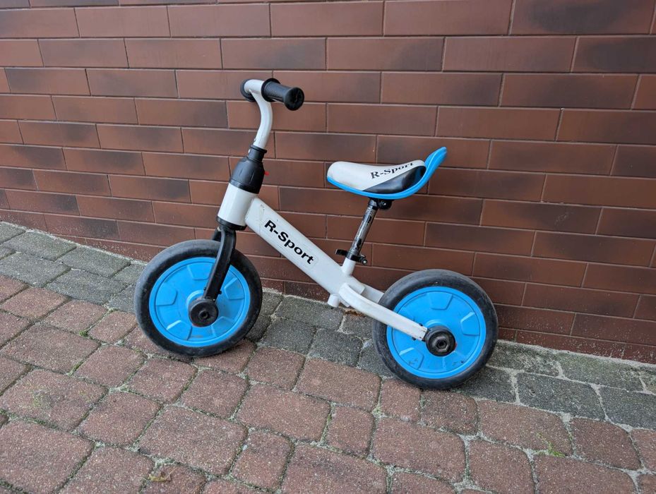 Rowerek biegowy P1 z bocznymi kółkami 3w1 R-Sport