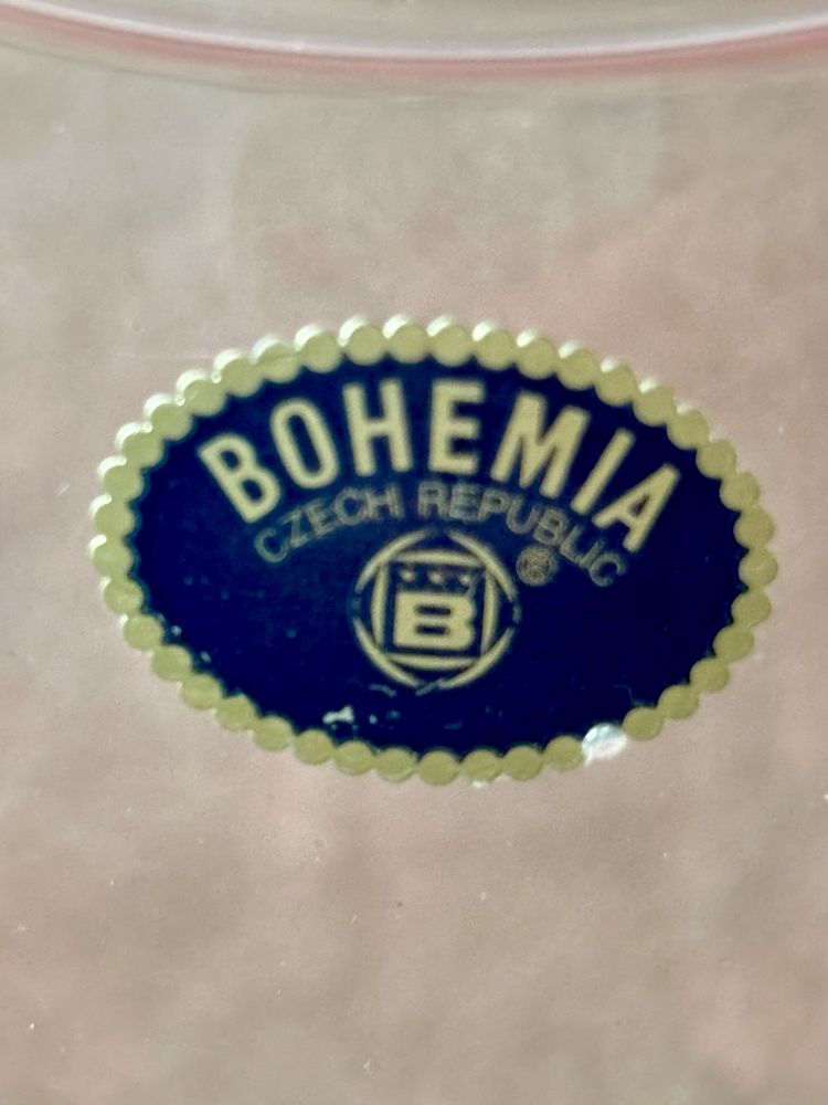 Piękny Unikatowy Różowy Organiczny Wazon Bohemia Czechosłowacja 1960te