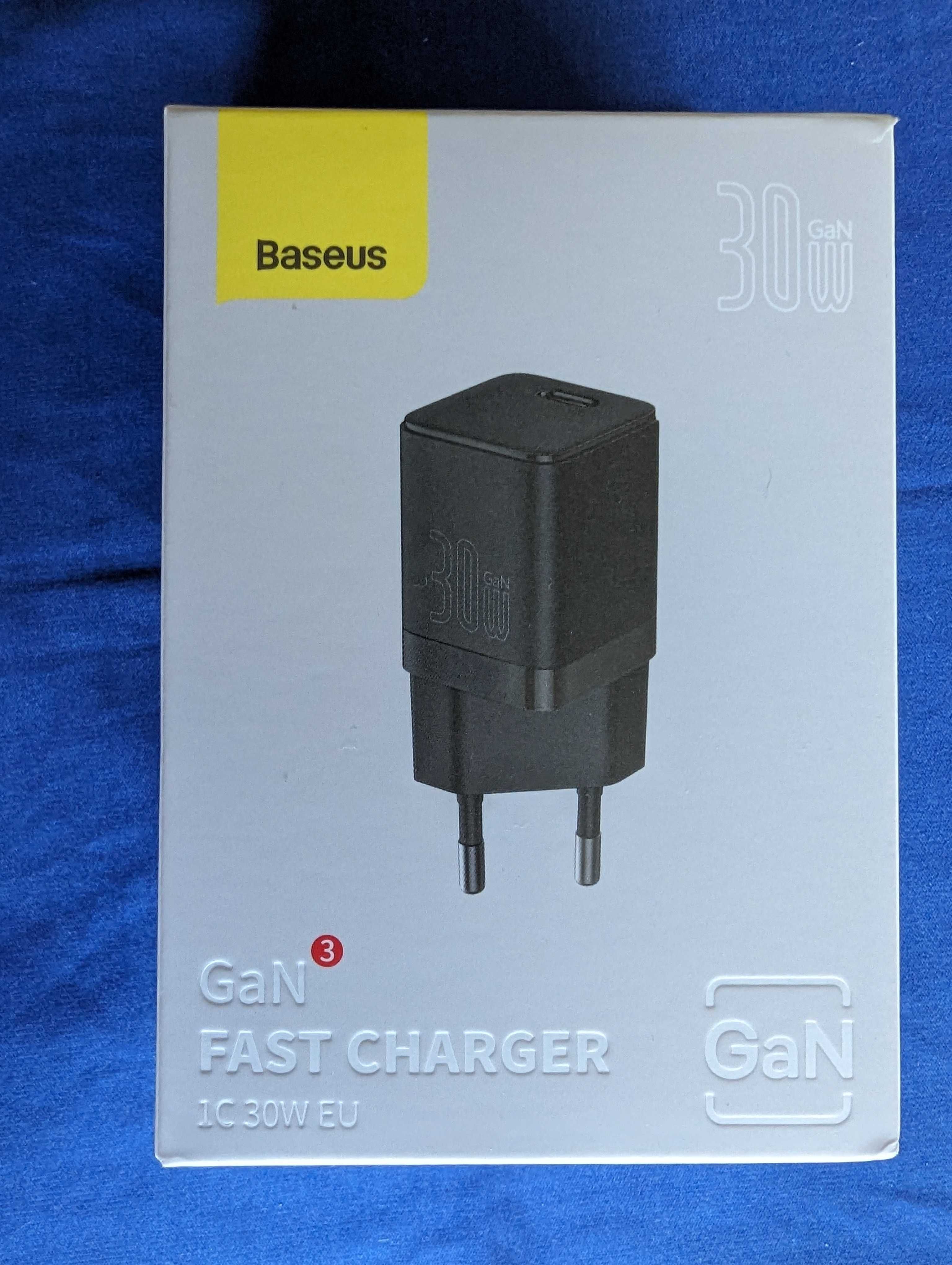 Baseus GaN3 30W зарядний пристрій з функцією швидкої зарядки