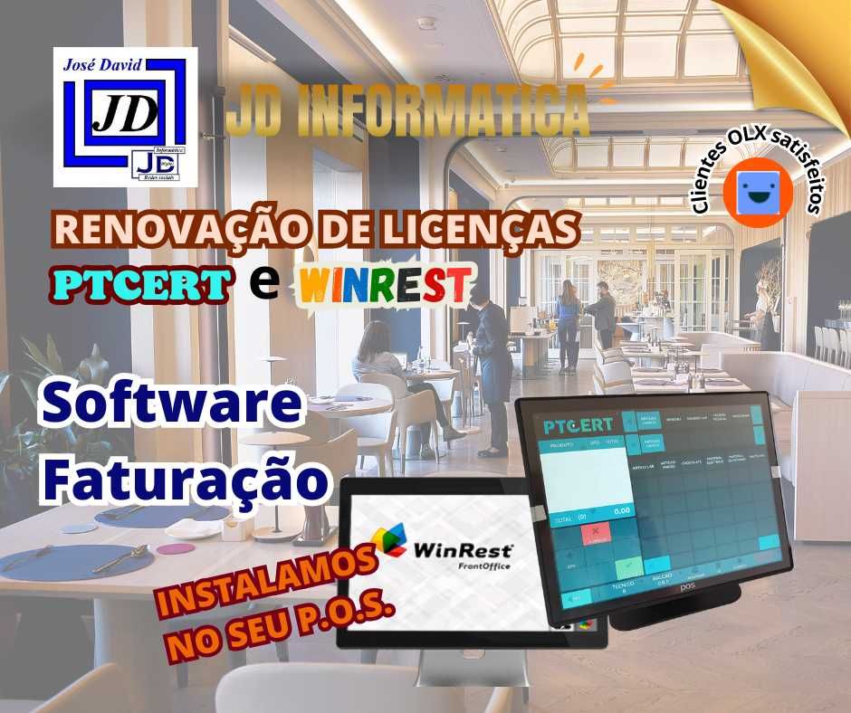 Renovação Atualização licença POS ATCUD QRCODE Programação Registadora