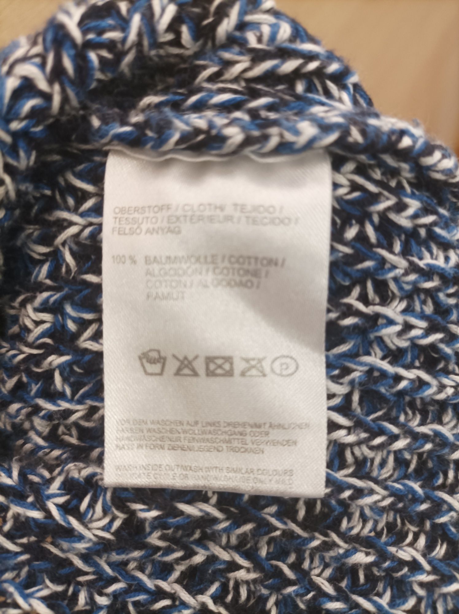 Piękny dzianinowy sweter Mark O'Polo XS bawełny 100%