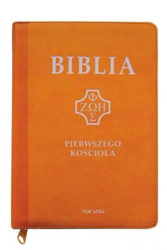 Biblia pierwszego Kościoła żółta z paginatorami - praca zbiorowa