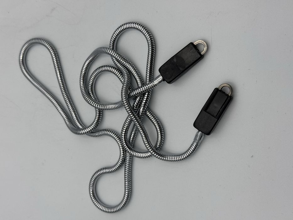 Pasek metal do aparatu Vintage Chrom 85 cm RARE