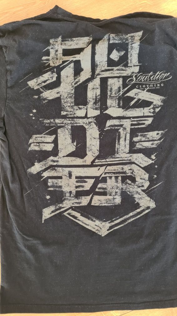 T-shirt Koszulka S.T.C. Souldier Clouthing. Rozmiar XXL. Czarna. Y2k