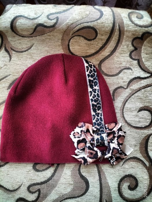 комплект шапка і снуд для дівчинки на 3 роки осінь-весна