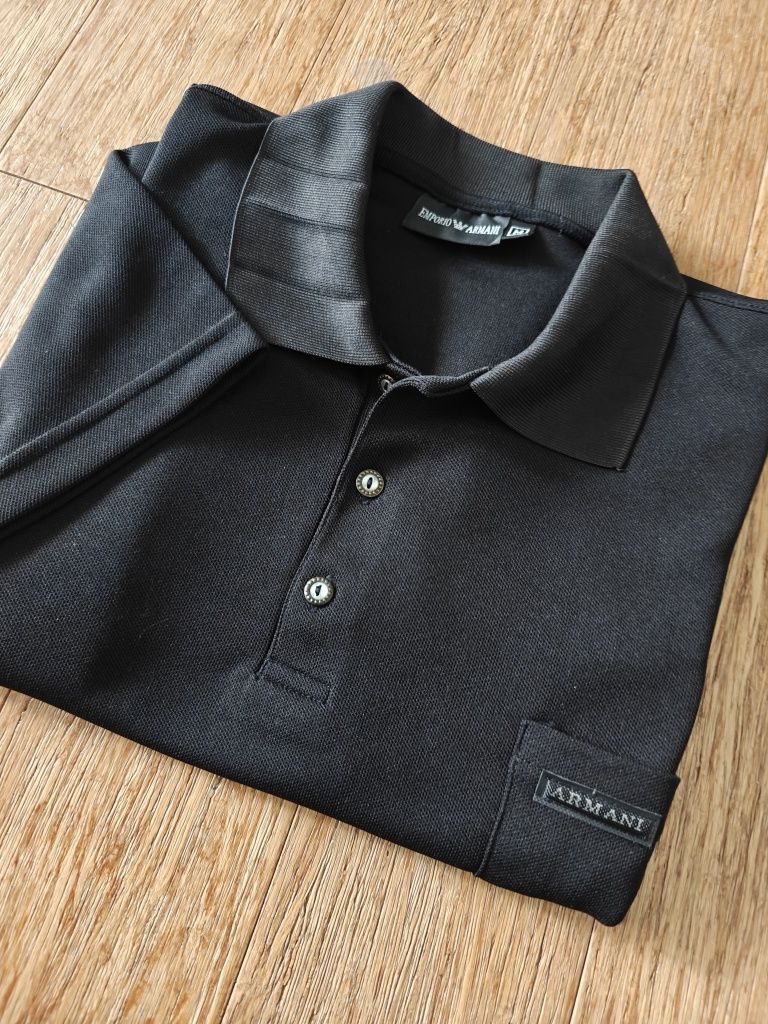 Koszulka Armani M męska t-shirt polo kołnierzyk bawełniana