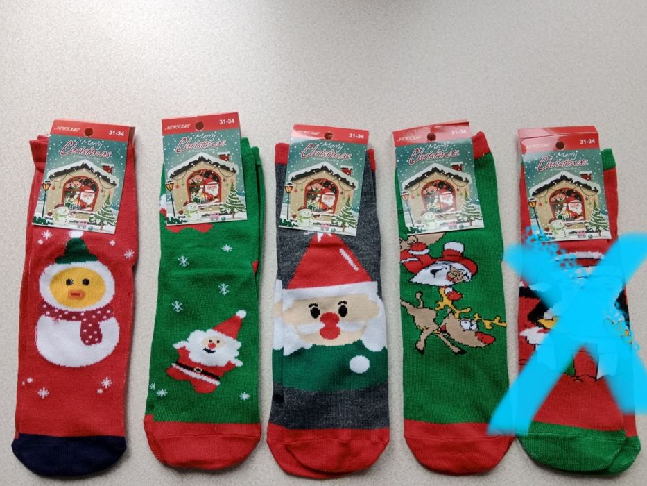 Skarpetki świąteczne dziecięce 31/34