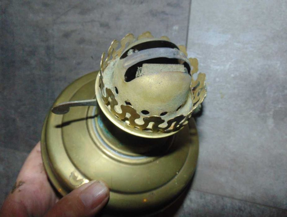 Stary mosiężny zbiornik,brenner,dwurzędowy