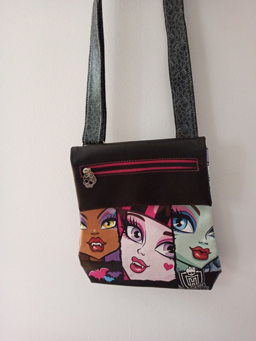 Torebka listonoszka na ramię monster high eko skóra