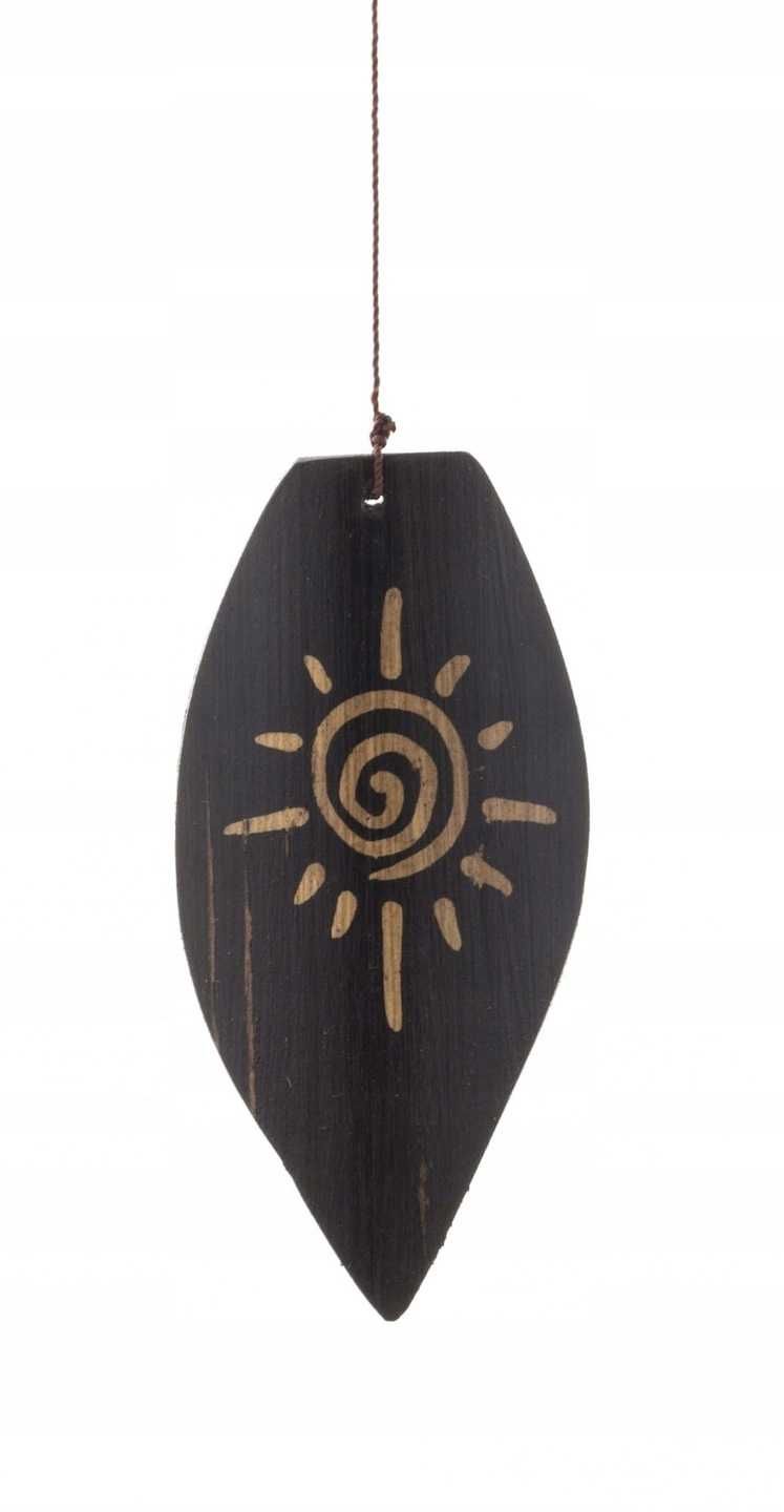 Gong wietrzny drewno metal dzwonek 80 cm Indonezja