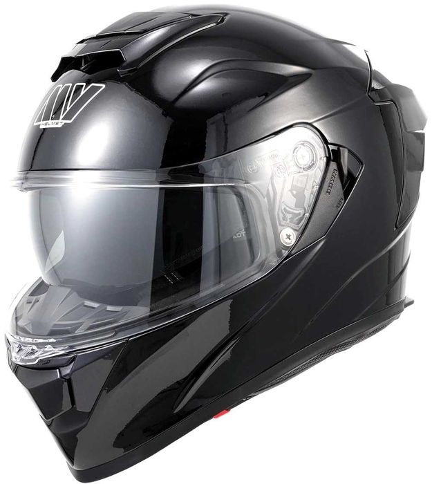 Kask integralny motocyklowy z osłoną przeciwsłoneczną