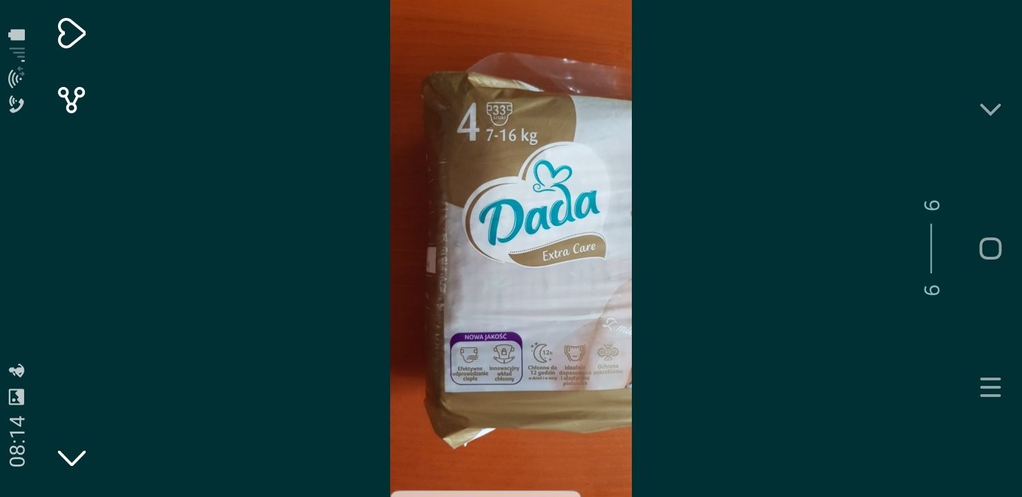 Pieluchy Dada 4 od 7 do 16 kg 33 sztuki